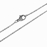 Основа на шею из нерж. ст., Темное серебро, 1,2 мм, 40 см (STL-020563)