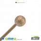 Гвоздики с шариком, Античная бронза, 2,4 см, 0,6 мм, 1 шт (PIN-037238)