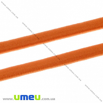 Резинка плоская 5 мм, Оранжевая, 1 м (LEN-028578)