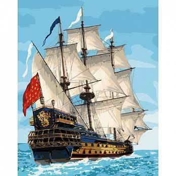 Картина по номерам Идейка Королевский флот КН02729, 40х50 см, 1 набор (SXM-038529)