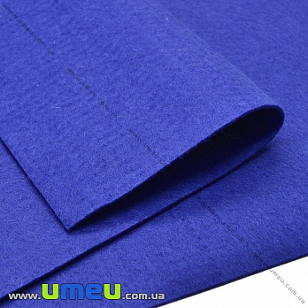 [Архів] Фетр м'який 1,3 мм, 20х30 см, 521 Синій ультрамарин (FLT-019458)