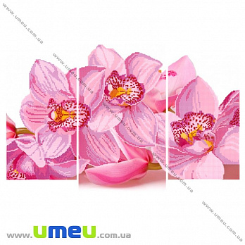Схема триптих для виш. бісером Point Art, Орхідея, 34х20 см (SXM-027894)