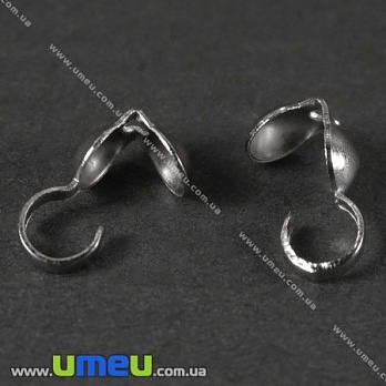 Каллоти з колечком, 9,0 мм, Темне срібло (ZAG-002012)