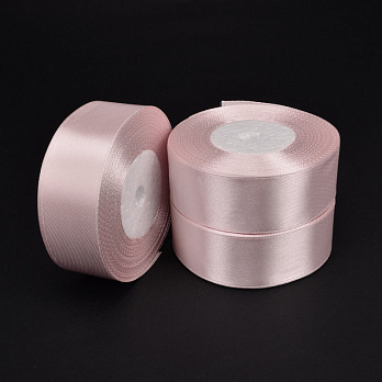Атласна стрічка, 25 мм, Пудра світла (LEN-053437)