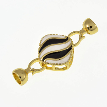 Застібка, 39х16 мм, Латунь з покриттям 18 kt (ZAM-060884)