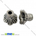 Обниматель, Античное серебро, 11х8 мм, 1 шт (OBN-007242)