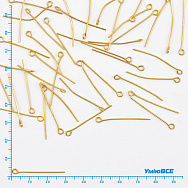 Булавки, Золото, 3,0 см, 0,7 мм, уп (5 г) (PIN-056167)