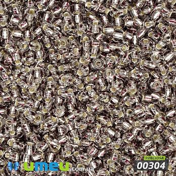 Бісер чеський №368/00304, Сірий, Блискучий, 10/0 (BIS-043866)