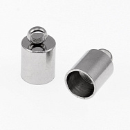 Ковпачок з нержавіючої сталі, 10,5х6 мм, Темне срібло, 1 шт (STL-022907)