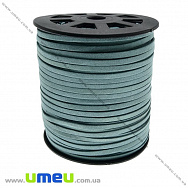 Замшевый шнур, 4 мм, Бирюзовый (LEN-021757)