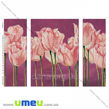 Схема триптих для виш. бісером Dana, Ніжні тюльпани DANA-411 (SXM-034466)