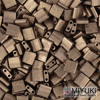 Бісер японський Miyuki TILA №2006, 5х5 мм, Бронзовий матовий (BIS-053211)