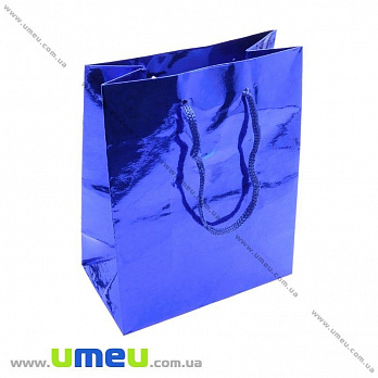 Подарунковий пакет, 14х11х6,5 см, Синій (UPK-013808)