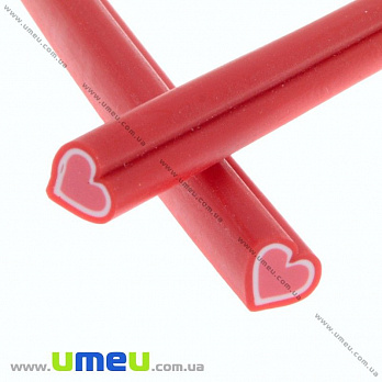 Палочка FIMO Сердце красное, 50 мм, 1 шт (DIF-015537)