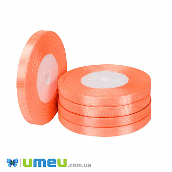 Атласна стрічка, 6 мм, Абрикосова (LEN-050961)