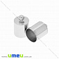 Ковпачок металевий, 11х7 мм, Світле срібло, 1 шт (OBN-032334)