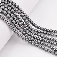Бусины Гематит, Натур. камень, 6 мм, Круглые (BUS-051702)