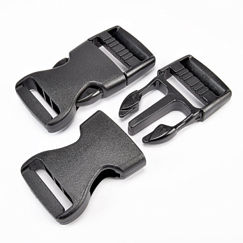 Фастекс пластиковый, 25 мм, Черный (BAG-061886)