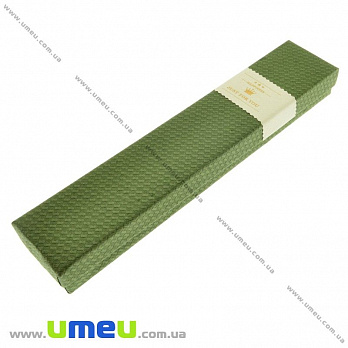 Подарункова коробочка Прямокутна, 21х4х2,5 см, Оливкова (UPK-023199)