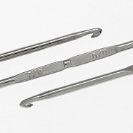 Гачок для в'язання сталевий CORN двосторонній 7,0 мм та 8,0 мм, 1 шт (YAR-051950)