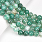 Намистини Агат зелений, Натур. камінь, 10 мм, 38 см, Круглі (BUS-049746)
