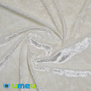 Оксамит корейський стрейчевий Мармуровий, Молочний, 20х29 см (TKN-040525)