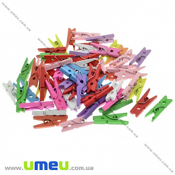 Набір декоративних пріщепкок, 25х7,5 мм, Мікс (DIF-032280)