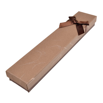 Подарункова коробочка Прямокутна, 21х4х2,5 см, Коричнева (UPK-053872)