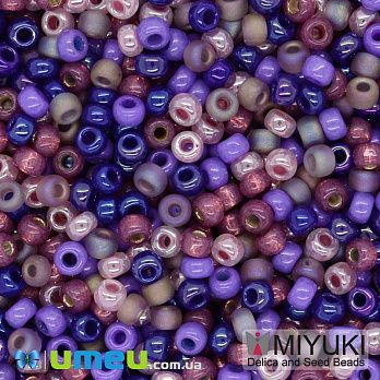 Бісер японський Miyuki круглий RR 8/0 №mix29, Бузковий (BIS-045920)