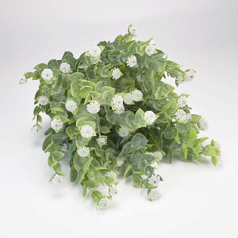 Букет самшиту з гіпсофілою, 36 см, Білий (DIF-059296)