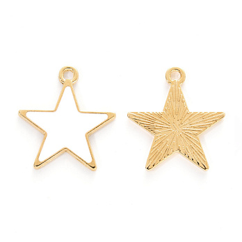 Підвіска метал. Зірка біла, 20х18,5 мм, Золото (POD-053720)