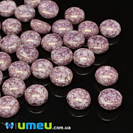 Бусина чешское стекло Preciosa Candy 8х5 мм, №02010/15496, Сиреневая (BUS-040605)
