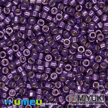 Бісер японський Miyuki Delica 11/0 DB2508, Duracoat Galvanized, Бузковий (BIS-045498)