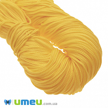 Полипропиленовый шнур плоский, 2,5 мм, Желтый, 1 м (LEN-047029)