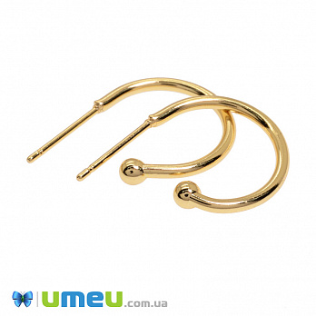 Швензи з нерж. сталі, 21х16 мм, Покриття 18 kt (STL-049004)