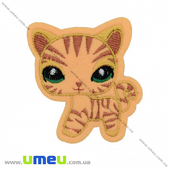 Термоаплікація дитяча Кішечка, 6,5х5,5 см (APL-027076)