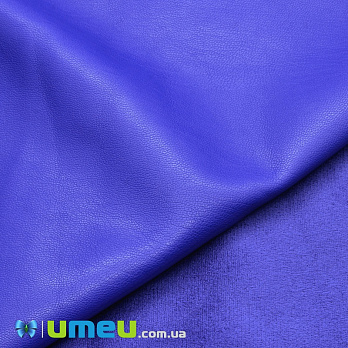 Искусственная кожа на замше 0,65 мм, Синяя, 1 лист (20х27 см) (LTH-038613)