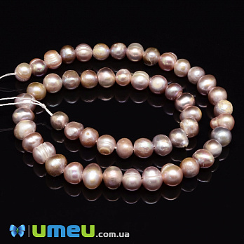 Намистини натуральні річкові Перли пудрові, 7-9 мм (BUS-048777) Намистини натуральні річкові Перли пудрові, 7-9 мм (BUS-048777)