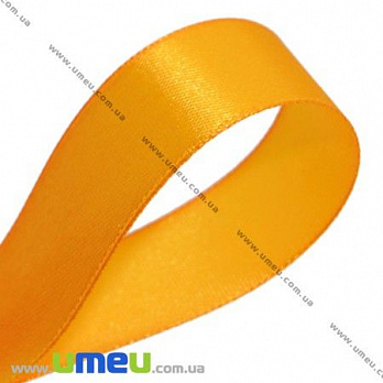 Атласная лента, 25 мм, Оранжевая, 1 м (LEN-017562)