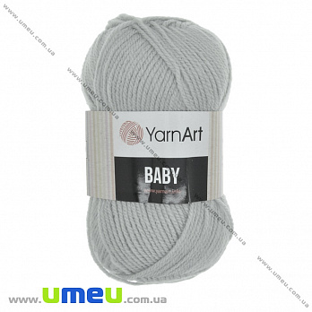 Пряжа YarnArt Baby 50 г, 150 м, Серая 855, 1 моток (YAR-036459)