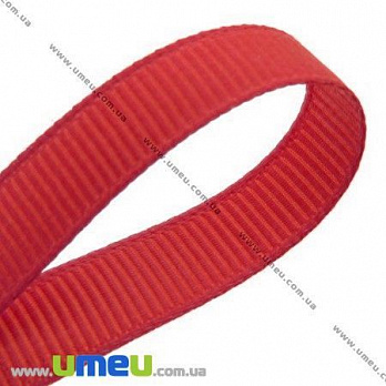 Репсовая лента, 6 мм, Красная, 1 м (LEN-016831)