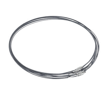 Основа для кольє Чокер, Сіра, 44 см (OSN-000647)