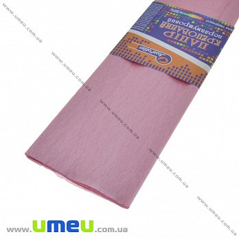 Гофрований папір перламутровий Китай, Рожевий, 0,5х2 м (DIF-033728)