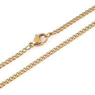 Основа на шею из нерж. ст., Золото, 2,2 мм, 60 см (STL-058308)