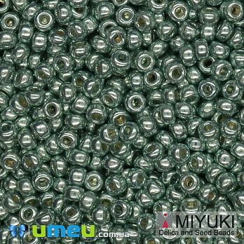 Бісер японський Miyuki круглий RR 11/0 №4216 Duracoat Galvanized, Зелений (BIS-045707)