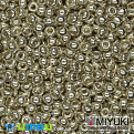 Бисер японский Miyuki круглый RR 8/0 №4201, Duracoat Galvanized, Серебристый (BIS-045994)