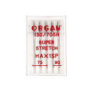 Голки ORGAN SUPER STRETCH №75-90 для побутових швейних машин, 5 шт (SEW-054951)