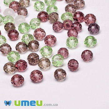 Намистини ронделі, 4х3 мм, Мікс (BUS-050929)