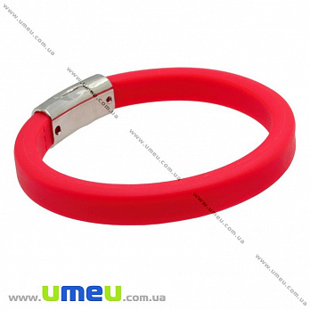 [Архів] Основа для браслета Regaliz з еко силікону, Червона, 10х6мм, 20 cм (OSN-012549)