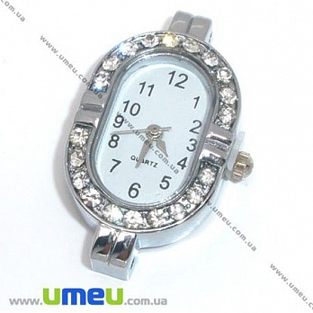 [Архив] Часы для браслетов, Серебро, 35х22 мм, 1 шт (CLC-004732)